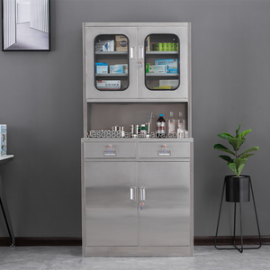 Présentoir à 2 tiroirs en métal <span class=keywords><strong>pour</strong></span> le rangement des implants dentaires <span class=keywords><strong>Pharmacie</strong></span> modulaire Armoire médicale en acier inoxydable 304 Mobilier hospitalier - Product Image 2