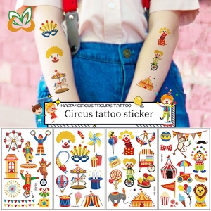 Suministros de Circo, Tatuajes Temporales Coloridos Personalizables <span class=keywords><strong>para</strong></span> Niños y <span class=keywords><strong>Niñas</strong></span>, Resistentes al Agua, Divertidos <span class=keywords><strong>para</strong></span> Fiestas - Product Image 1