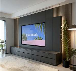 High Quality 60-95'' Height <b>Adjustable</b> Motorized Vertical <b>TV</b> Lift Remote Control Automatic Electric System Cabinet <b>TV</b> <b>Stand</b> - Product Image 4