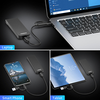 Boîtier externe pour SSD M2 NVME en aluminium, USB3.2 Gen2 10 Gbps, type C, boîtier M2 NVME