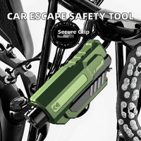 Kit de Herramientas de Emergencia, Martillo de Seguridad Antideslizante, Herramienta Multifuncional para Escape de Automóviles, Rompeventanas, Cortador de Cinturones de Seguridad, Goma 7.2x3x2cm