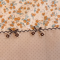 Parure de lit de luxe 100 % coton style princesse coréenne 4 pièces, jupe de lit élégante à volants motif floral, ensemble housse de couette shabby chic