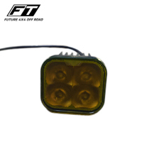 Projecteur de travail LED 30W double blanc-jaune certifié CE RoHS, directement de l'usine, 9-30V pour véhicule tout-terrain, lampe auxiliaire