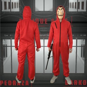 Traje de Cosplay Dali Rojo, Mono para Juego de Rol Money Heist, Poliéster para Adultos, Primavera 2025, Anime - Product Image 4