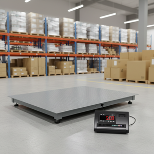 Electronic <strong>Digital</strong> Floor <strong>Scale</strong> 1000-<strong>5000kg</strong> Capacity LCD Display Carbon Steel ISO Certified OEM/ODM Available 0.5kg Accuracy - Product Image 1