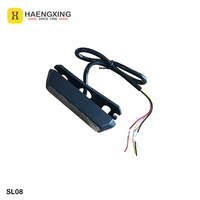 Luz Estroboscópica de Emergencia para Vehículos, 12V, 4 LED Ámbar, Lente TIR para PC, Lámpara Intermitente de Advertencia para Camiones y Motores
