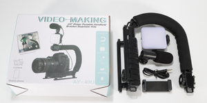 ชุด vlogging วิดีโอพร้อมขาตั้งไฟ LED ขาตั้งยึดโทรศัพท์รีโมทคอนโทรลสำหรับ TikTok สำหรับ <span class=keywords><strong>YouTube</strong></span> Live Video Kit - Product Image 3