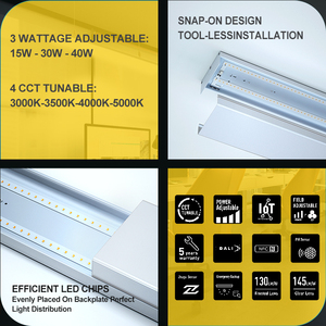 Cct điện lựa chọn 5000K 4000K Trần tuyến tính đèn wraaparound Batten Lịch Thi Đấu Đèn Led - Product Image 5