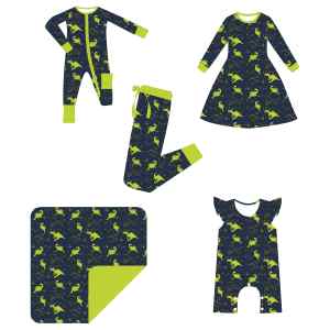 Combinaison en fibre de bambou personnalisée pour bébé garçon fille 12-18 mois, barboteuse imprimée mignonne, nouveau-nés, fermeture éclair, toutes saisons, confortable - Product Image 2