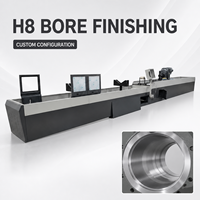 Machine à affûter les tubes horizontaux CNC pour le finissage des trous internes de tubes longs en acier inoxydable