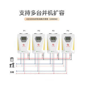 Inversor de Onda Sinusoidal Pura de Alta Frecuencia 5kw 11kw DC AC de Salida Única, Inversor Solar de Gansu Lanzhou - Product Image 1