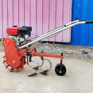 Petite charrue à essence manuelle Micro-cultivateur à chaîne unique sur chenilles Cultivateur rotatif - Product Image 5