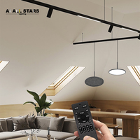 Éclairage sur rail au design moderne pour plafonds tendus, 220V haute tension, grille magnétique pliable, luminaires commerciaux sur rail magnétique