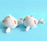 Animaux marins en peluche mignons personnalisés, requins, phoques, baleines, poupées, jouets en peluche apaisants pour enfants, cadeaux d'anniversaire
