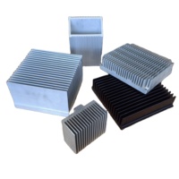 Profilé d'extrusion en alliage d'aluminium CNC industriel personnalisé, dissipateur thermique carré anodisé, tempérisation T3-T8