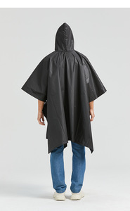 Vente en gros Imperméable avec logo personnalisé pour poncho <span class=keywords><strong>Cape</strong></span> de <span class=keywords><strong>pluie</strong></span> en <span class=keywords><strong>plastique</strong></span> imperméable et réutilisable pour garçons pour la randonnée, le cyclisme, le voyage pour enfants - Product Image 3