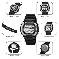 Jam Tangan SKMEI 2522 Laris Manis, Model Fashion 5ATM Desainer, Dual Time, Tali Silikon, Kualitas Tinggi, Jam Digital Pria