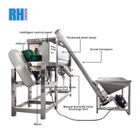 Mélangeur à ruban horizontal de 1000 L en acier inoxydable SS304 avec capacité de séchage, économie d'énergie, pour poudre détergente automatique