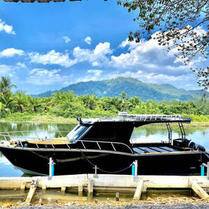 프리미엄 11m 용접 알루미늄 낚시 보트 넓은 중앙 캐빈 외부 엔진 저렴한 가격 - Product Image 2