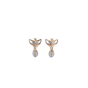 Pendientes Colgantes SmileJoyas YE200-S140-18892B de Acero Inoxidable 316L con Baño de Oro, Diseño de Insecto, Lindos y a la Moda - Product Image 2