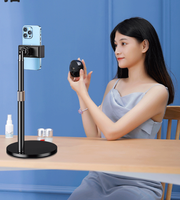 Nouveau Design Portable Support De Téléphone De Bureau Anti-dérapant 360 Rotation En Métal Mobile Support De Téléphone