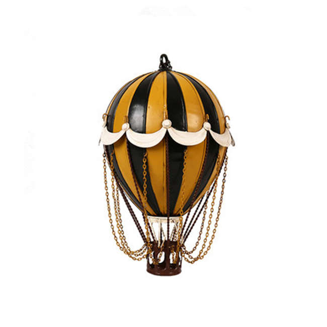 Globo de aire caliente de hierro forjado moderno para niños, decoración de pared, colgante, adornos colgantes de pared