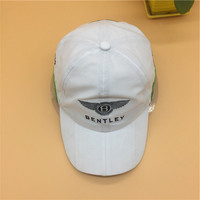 Casquette de baseball de course personnalisée OEM ODM, 100 % polyester sergé, respirante, imperméable, service de broderie multi-logos, sur mesure