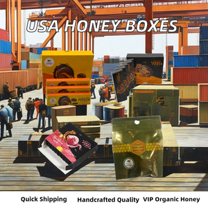 กล่องใส่ขนม Royal Candy POW VIP น้ำผึ้งออร์แกนิคกล่องใส่กระดาษคราฟท์พร้อมปั๊ม - Product Image 2