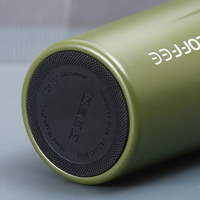 Tasse intelligente LED de 380ml et 510ml avec logo personnalisé Affichage de la température Tasse à vide en acier inoxydable à double couche pour le bureau et le voyage