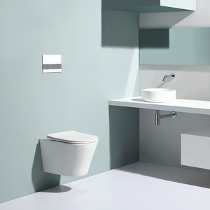 Nouvelle toilette européenne sans rebord en céramique blanche suspendue Wc Suspendu Wc Ensemble de toilette - Product Image 5