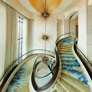 Axminster merdiven koşucu halı özel tasarım halı yumuşak ve rahat
