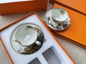 Wholesale European Style Ceramic Porcelain Tea <b>Cup</b> <b>Set</b> Jungle Animals & Coffee <b>Cup</b> <b>Set</b> Bone China Single Packing for Arabic - Product Image 2