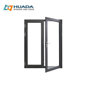 Porte d'Ingresso Esterne di Alta Gamma con Griglia tra i Vetri, Porte Francesi per Patio e Balcone per Casa - Product Image 5