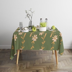 KEFEI Nappe de table ronde en coton et dentelle tissée sur mesure avec logo sur le thème du fromage de fête - Product Image 4