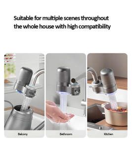 Destilador purificador de <span class=keywords><strong>grifo</strong></span> de cocina de plástico, filtro de <span class=keywords><strong>agua</strong></span>, <span class=keywords><strong>grifo</strong></span> de carbón activado para <span class=keywords><strong>agua</strong></span> doméstica filtrada - Product Image 5