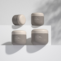 Contenants d'emballage en gros pour crèmes de soin de luxe, pots ronds personnalisés en plastique PET pour poudre libre, lotion et soins de la peau