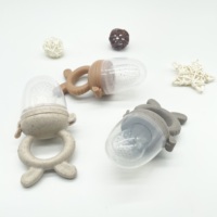 Produits personnalisés pour bébés tétine de dentition en silicone pour nourrissons fruits et légumes frais mangeoire pour bébé tétine en silicone pour bébés fruits