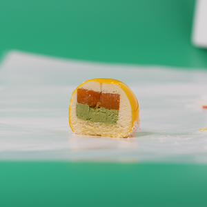 Gâteau Mousse en Forme de Fleurs de Cerisier Jaune, Faible en Gras, Délicieux, Congelé, Transport Direct <span class=keywords><strong>du</strong></span> Fabricant, en Boîte - Product Image 6