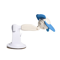 Ventilateur de bureau portable rechargeable 800 mAh, contrôle par bouton 3 vitesses, 360° °   Ventilateur USB pour la maison et le bureau, tête rotative, vent puissant