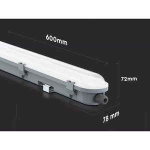 Plafoniera LED da Esterno 60cm 18W con 2160 lm 6400K Freddo IP65 Copertura Satinata SKU-2120210 - Product Image 2