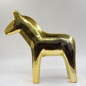 De cerámica personalizada caballo de oro animal para la decoración de la casa - Product Image 4