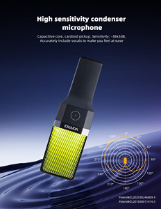 Một nút câm RGB USB máy tính để bàn chơi game Microphone Studio streaming Tripod condenser Máy tính để bàn RGB chơi game Microphone - Product Image 5