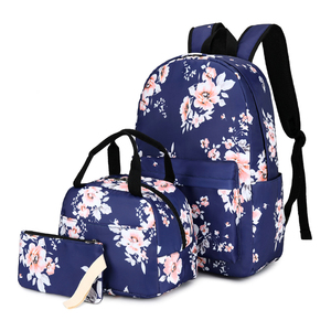 Sac à dos d'école de logo personnalisé de haute qualité avec boîte à lunch Ensemble durable de sac Ados pour enfants avec doublure en nylon et polyester - Product Image 4