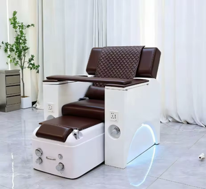 Fauteuil de massage électrique multifonctionnel moderne pour pédicure et manucure avec USB et lumière LED pour salons de beauté et spas, fonction bain à remous - Product Image 5