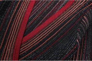 AIMEISI Hotselling all'ingrosso con scollo <span class=keywords><strong>a</strong></span> V <span class=keywords><strong>a</strong></span> <span class=keywords><strong>righe</strong></span> abito da donna elegante Vintage abiti lunghi Casual da donna - Product Image 4