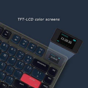 Ajazz AK832PRO 81 teclas sem fio BT de três modos com teclado interruptor de baixo perfil para escritório - Product Image 3