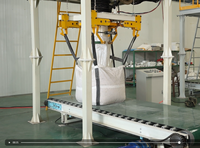 Machine de remplissage semi-automatique pour sacs jumbo de 500 kg à 2 tonnes, pour céréales, graines, haricots, granulés de bois, bio-granulés et emballage alimentaire - Offre Spéciale