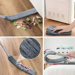 4 pièces, manche allongé en acier inoxydable, détachable pour le nettoyage des ventilateurs de plafond, plumeau avec perche d'extension - Product Image 4