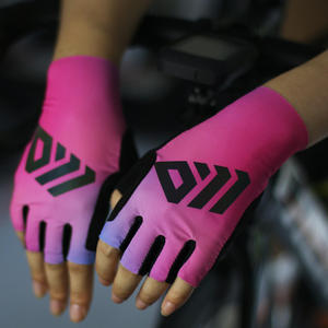 Wholesale Breathable Half <b>Finger</b> Cycling Gloves Shock Absorb Anti Slip Summer <b>Bike</b> Riding Gloves Touch Screen Compatible - Product Image 3