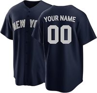 Kaos Jersey Baseball V-neck Polos 100% Polyester Cepat Kering dengan Celana Pendek, Sablon Digital, Logo Custom Grosir